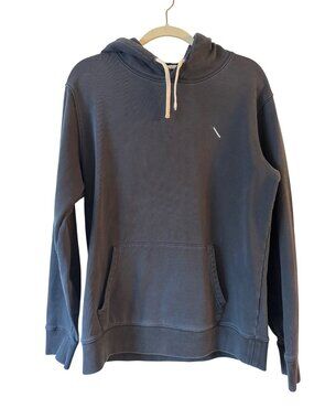 Saturdays NYC Mens Ditch Slash Hoodie Dark Gray Soft Cotton Size XL